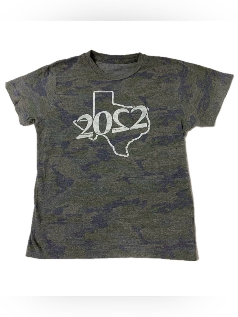Kids Texas 2022 Graphic Camo T-Shirt - Short Sleeve Tee size small 6/7